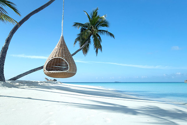 モルディブの美しいビーチリゾート