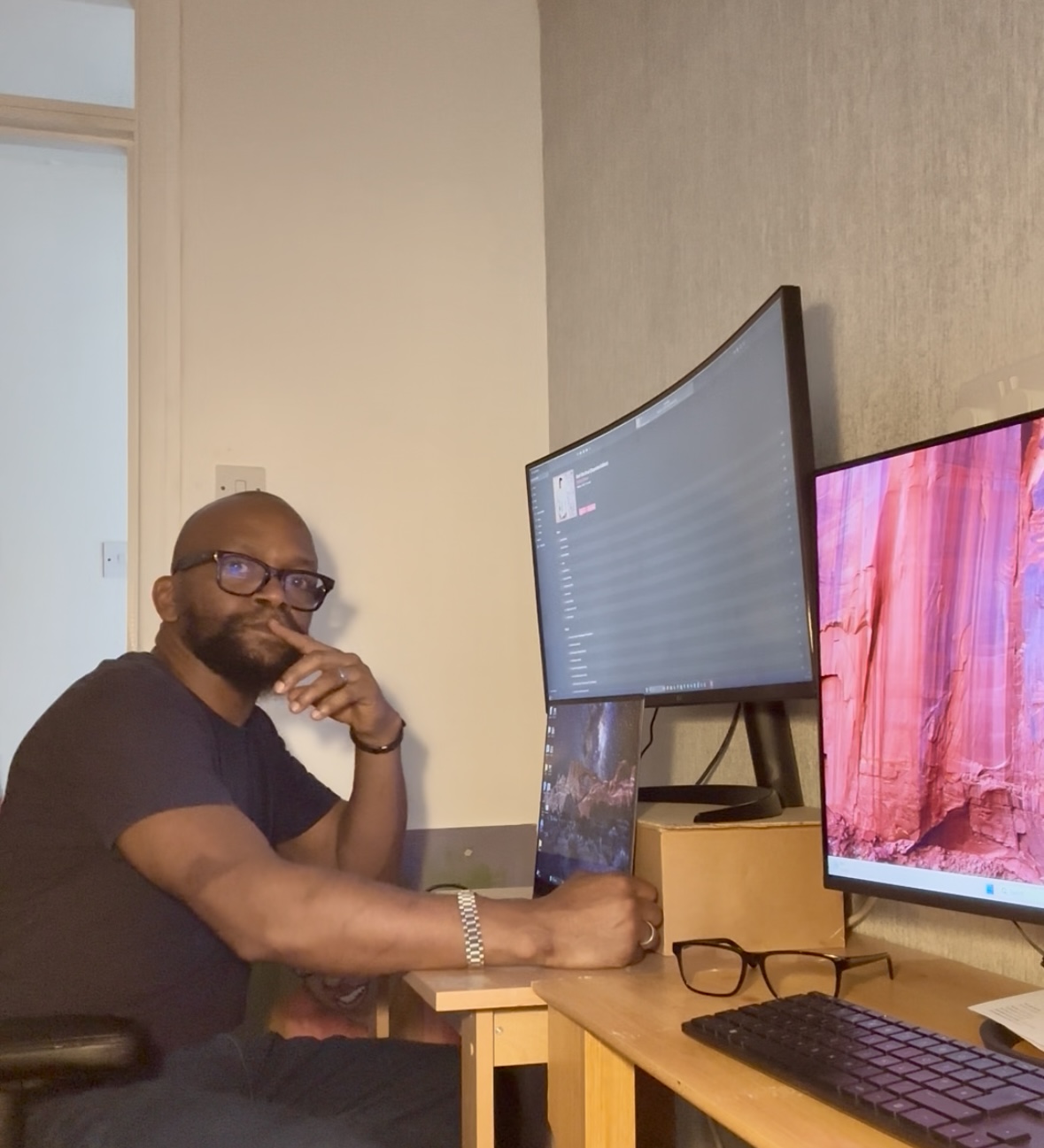 Artist studio workspace