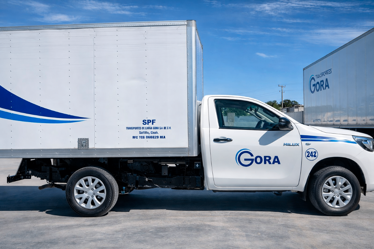 Camión caja seca Transportes GORA