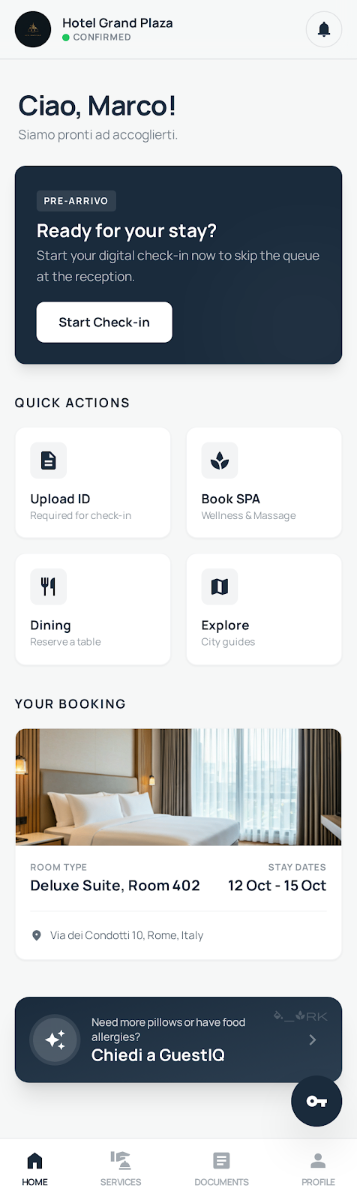 Ciao Marco GuestIQ Home