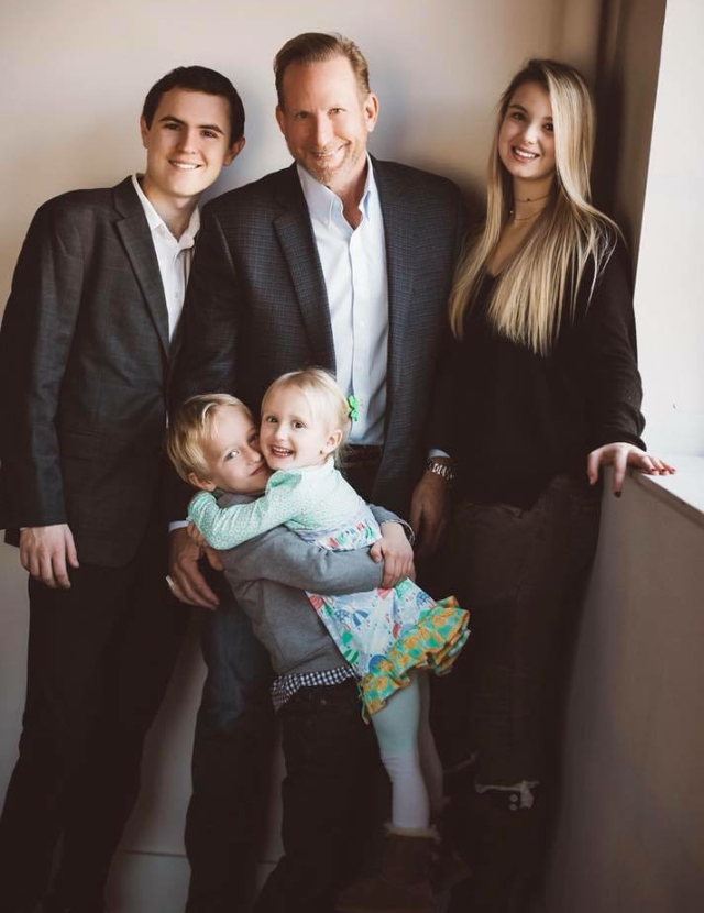 Paul Bullock with his family