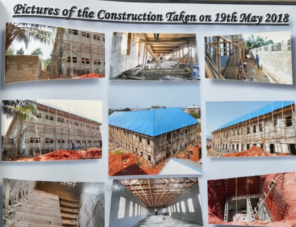 Construction progress photos taken on 19th May 2018 — A visual record of the hostel building journey at CKC Onitsha
