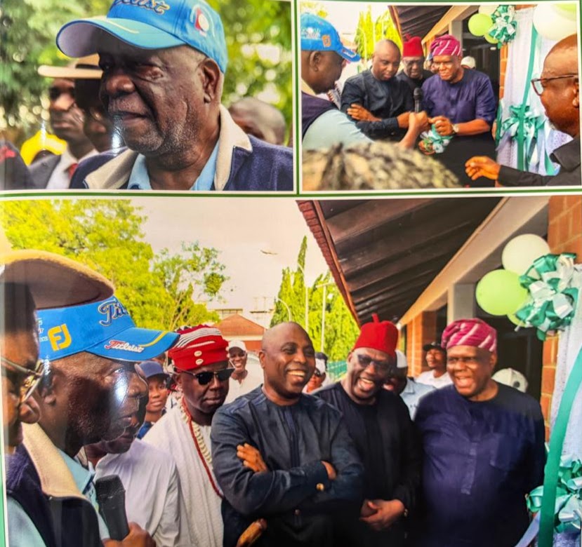 Community gathering at the IBB Golf Club facility dedication event