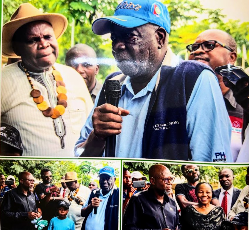 Distinguished guests and community members at the IBB Golf Club dedication event