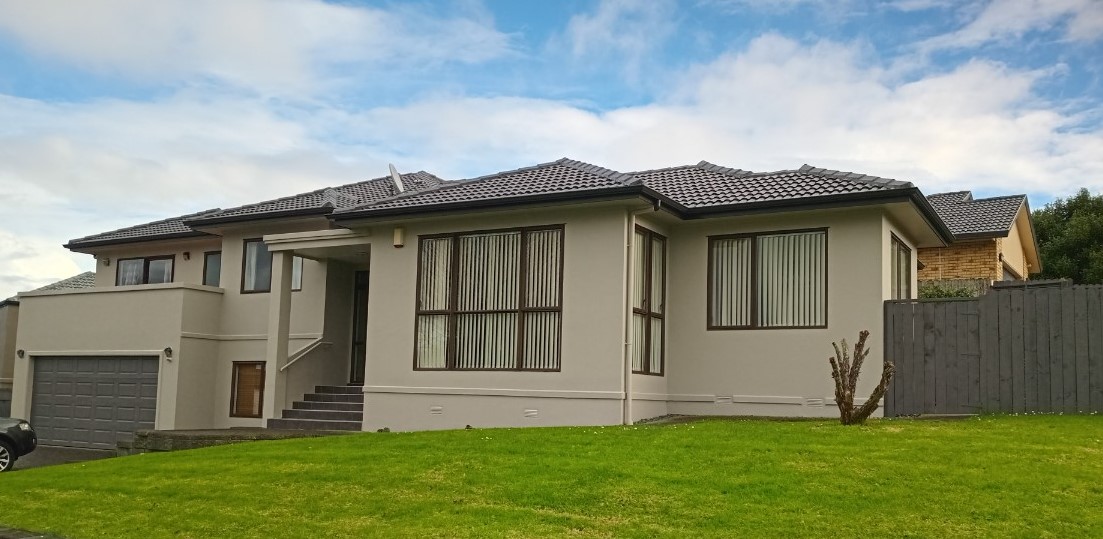 Professional painting team at work