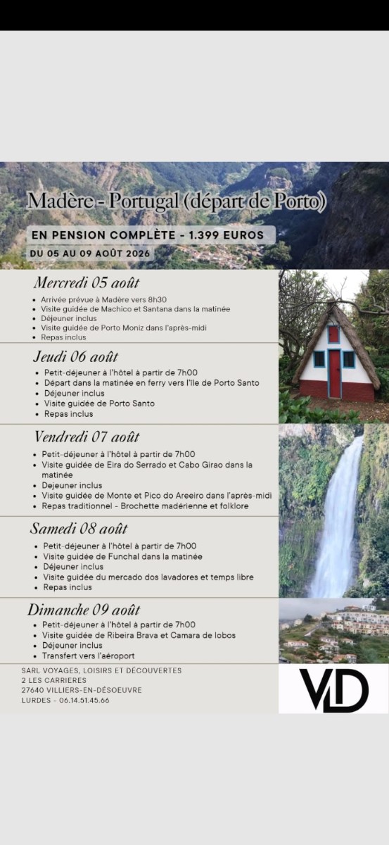 Madère - Portugal (départ de Porto)