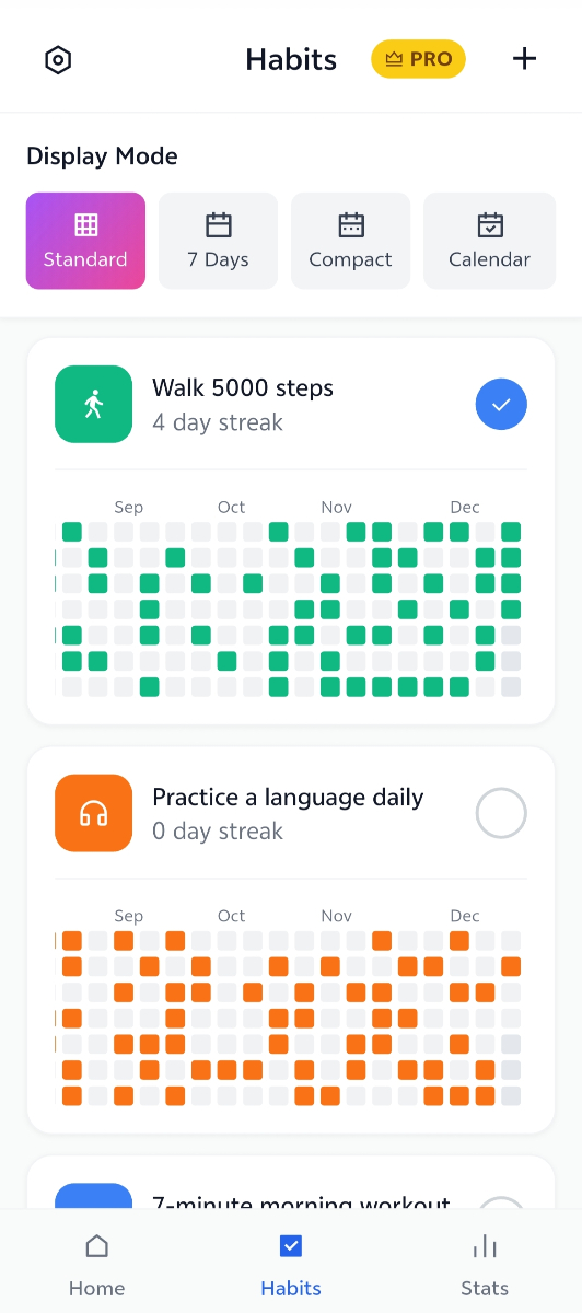HabitVex App Features