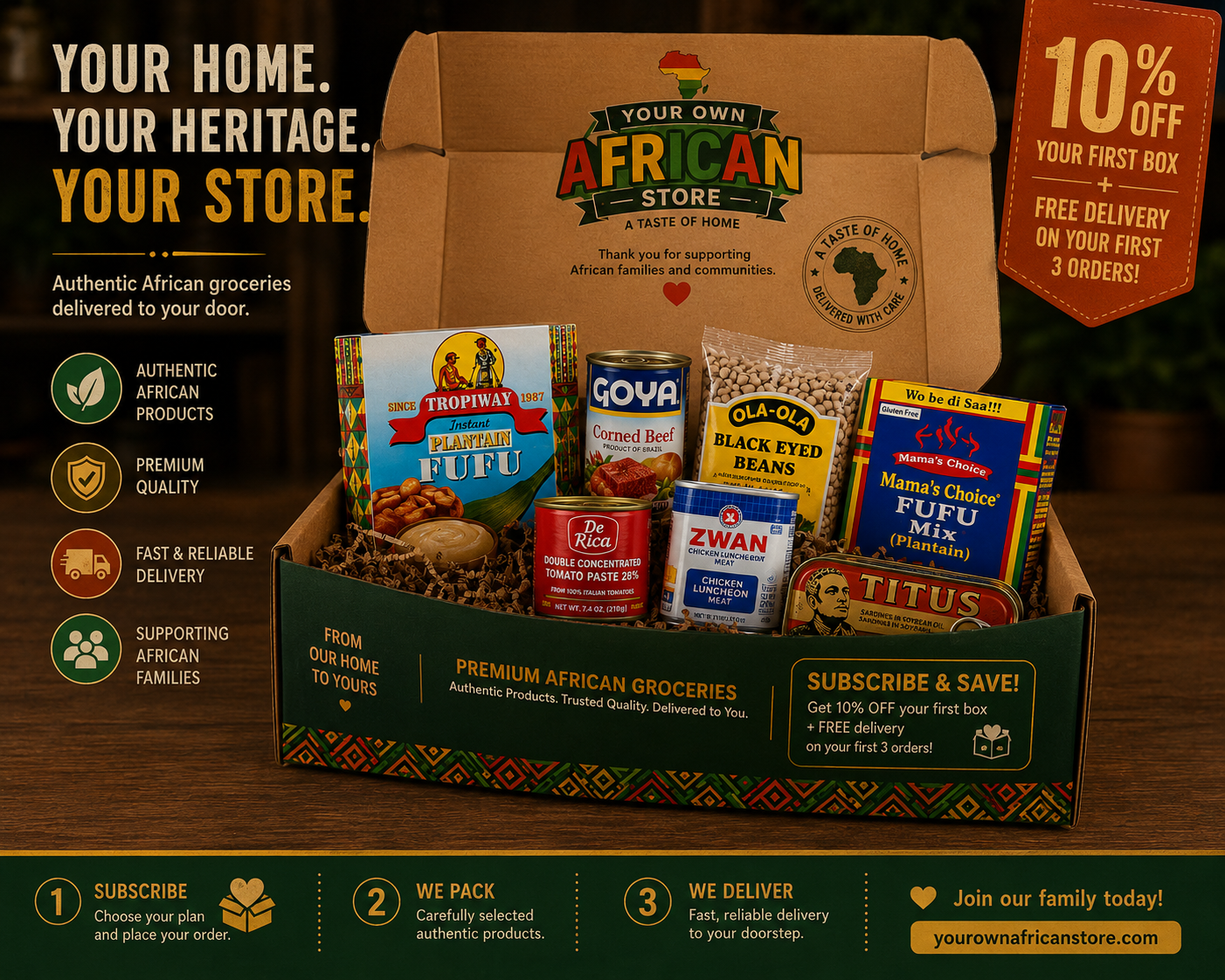 Premium Pantry Box - Premium Bundle Boxes from Mixed | Buy African Groceries Online