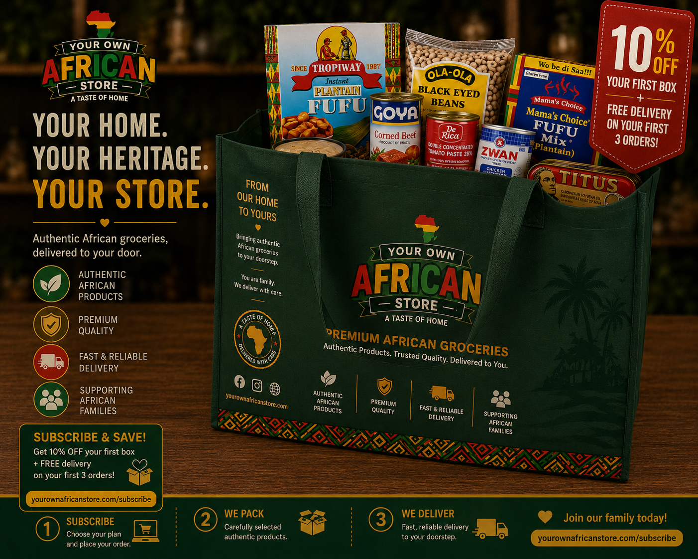 Family Pantry Box - Premium Bundle Boxes from Mixed | Buy African Groceries Online