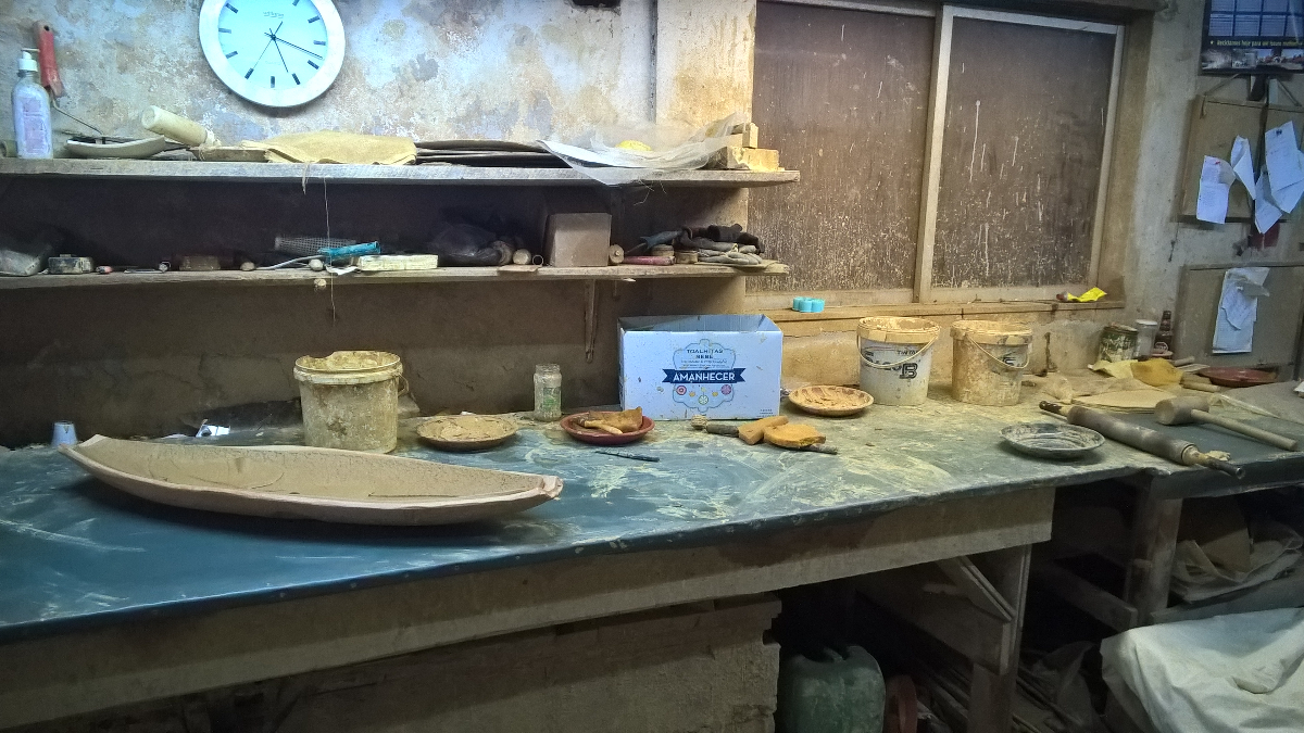 Atelier de poterie artisanale