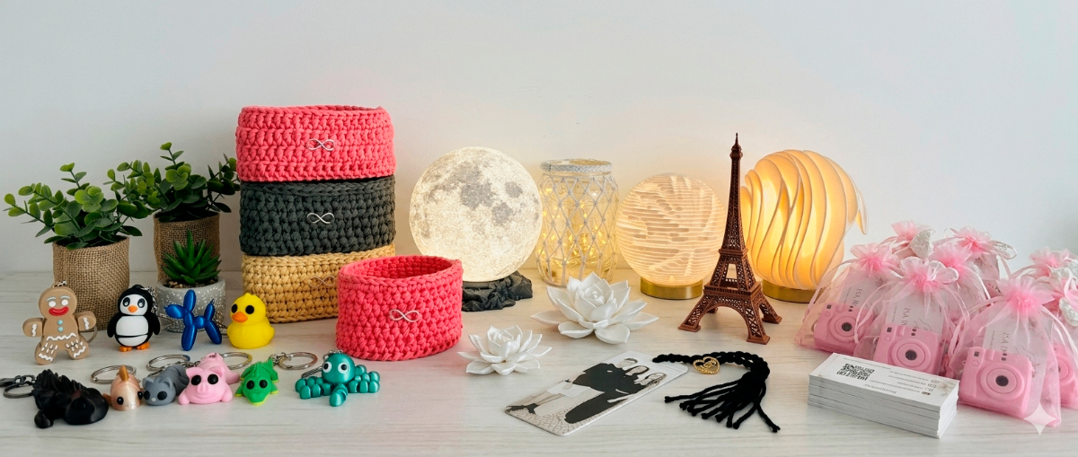 Productos artesanales IsaInfinity - Crochet y diseño 3D