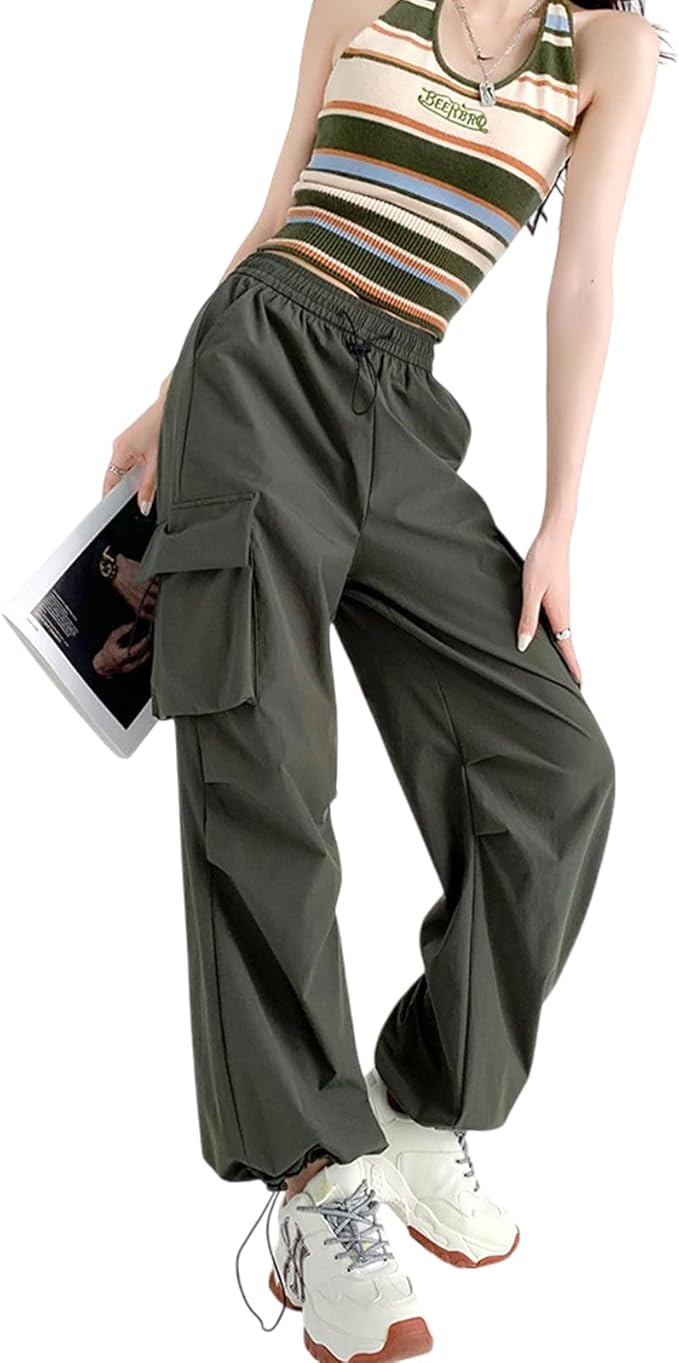 美シルエット楽ちんカーゴパンツ