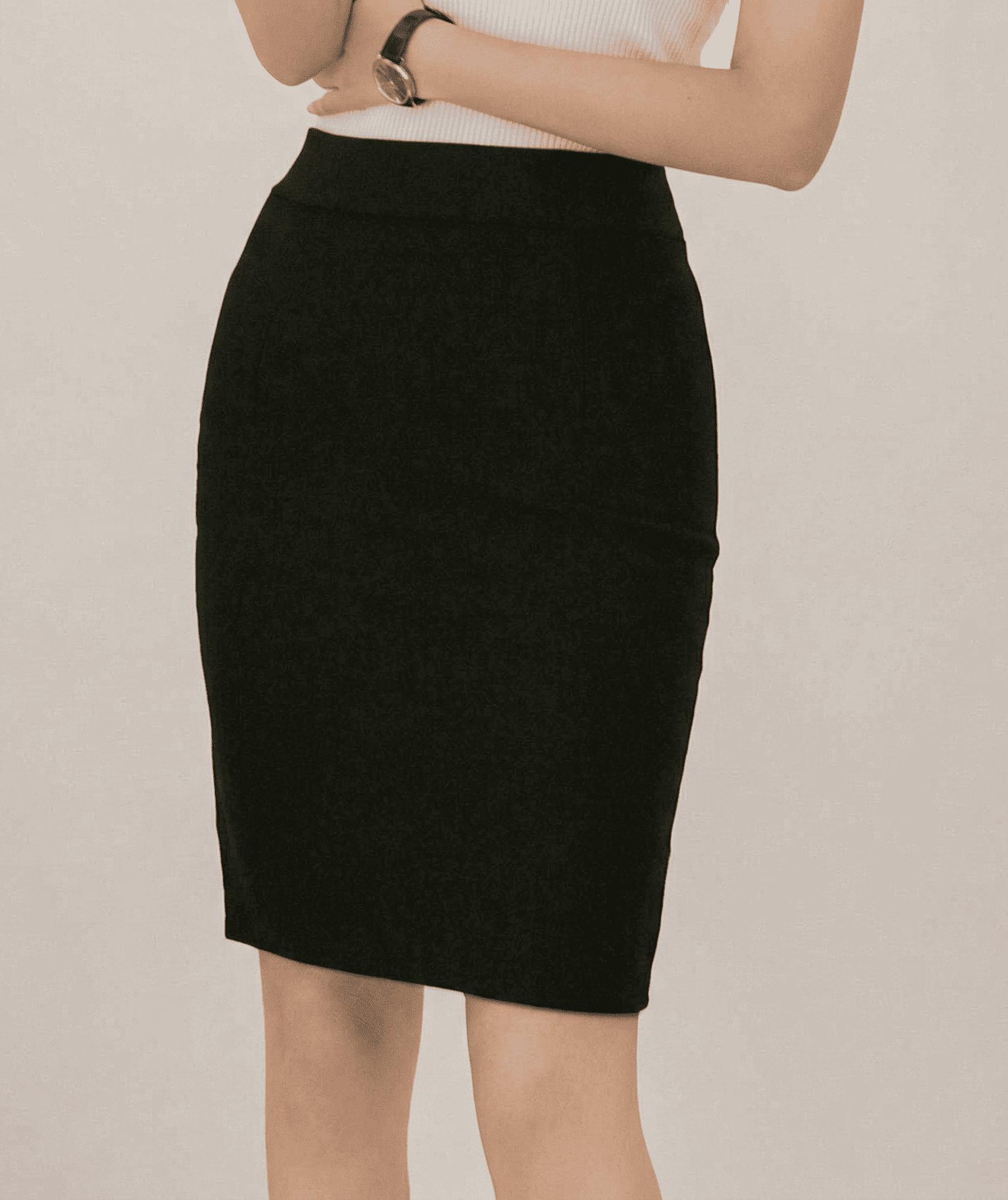 美シルエット伸びるタイトスカート