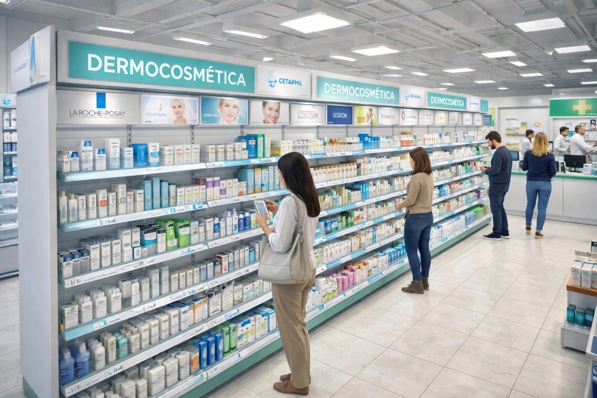 Góndolas para Farmacia Dermocosmética