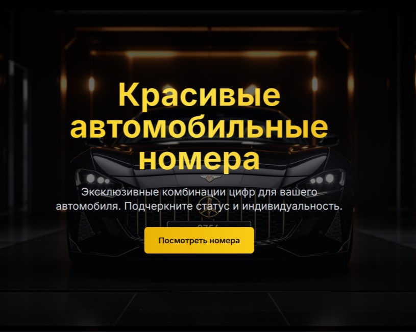 Сфера продаж автомобильных номеров&nbsp;