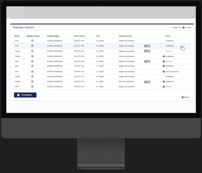 PENDING ORDERS MANAGEMENT