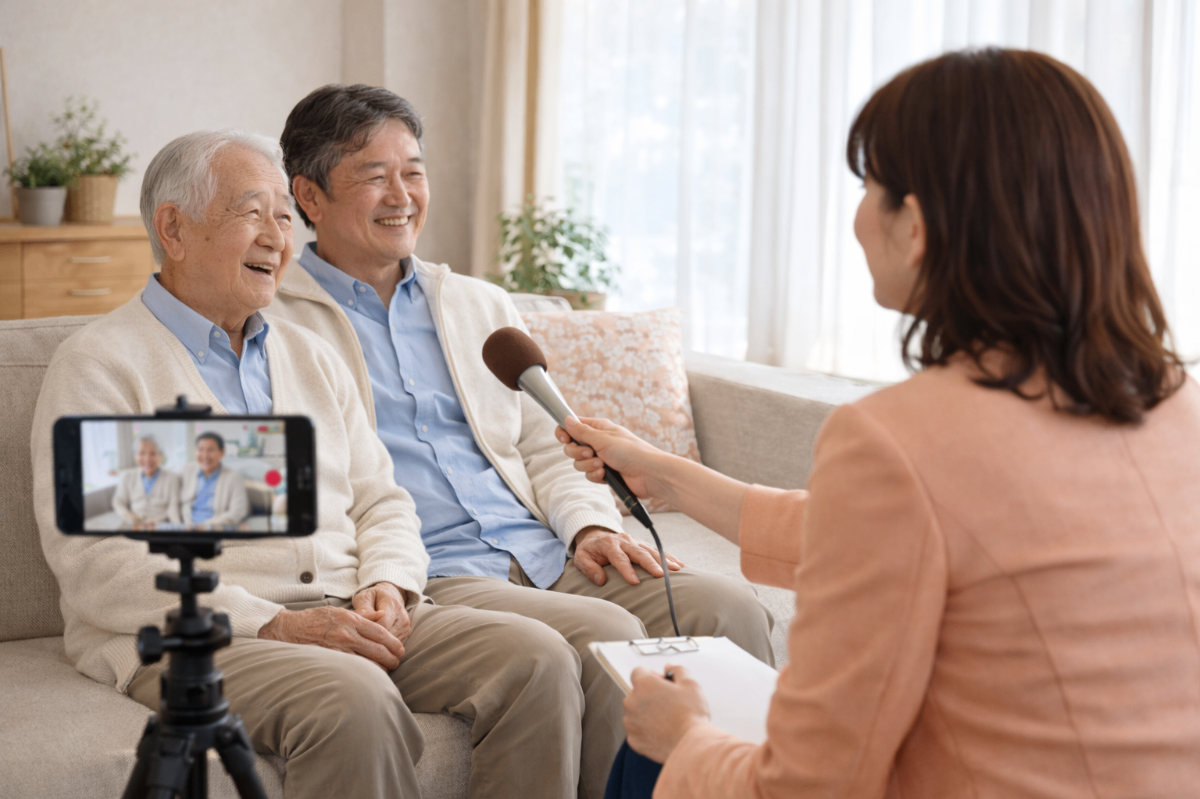 インタビューシーン