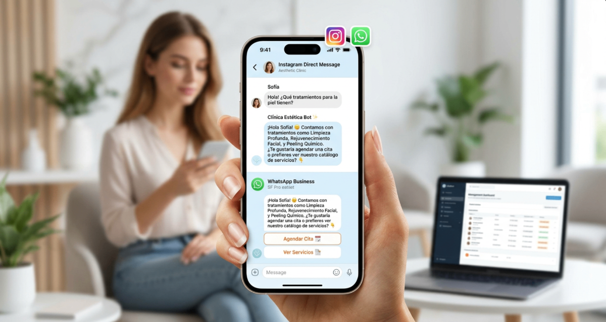 Chatbot automatizado en WhatsApp e Instagram