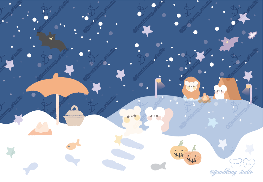 눈속에서 보내는 쨈빵이의 여러날들