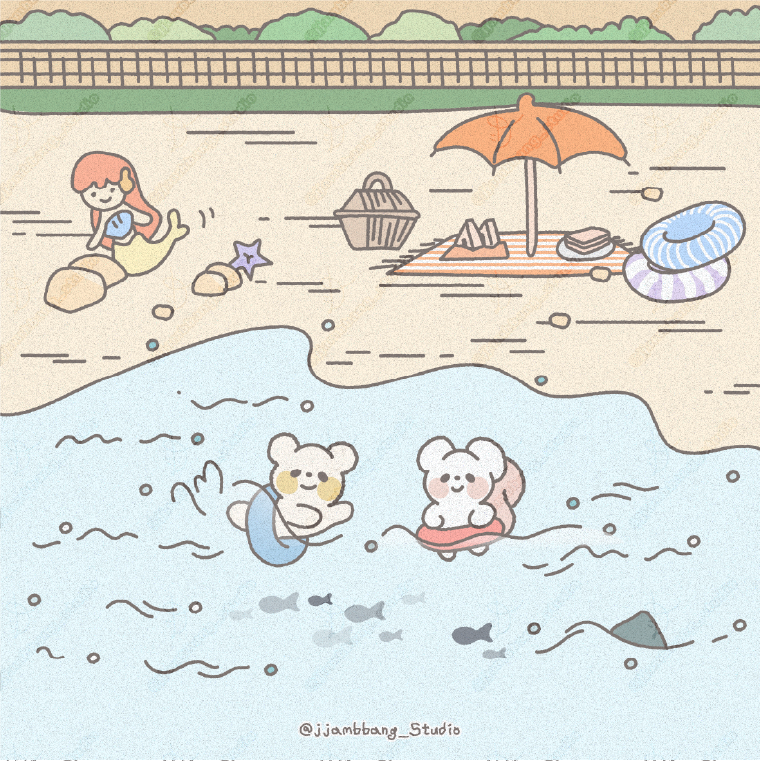 쨈빵이의 한여름날 바캉스