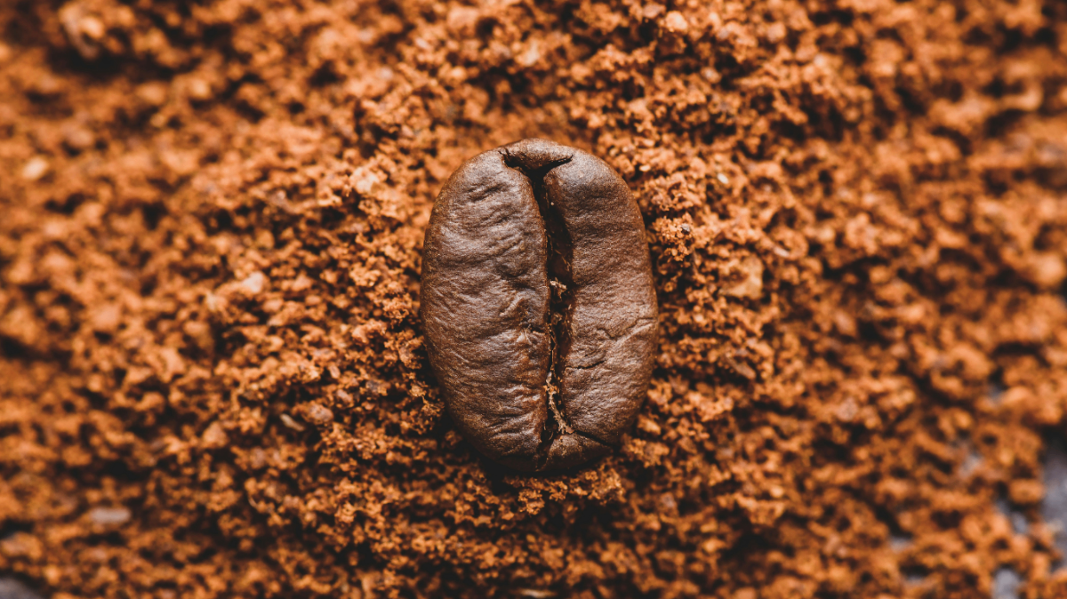Seychelles beach with coffee