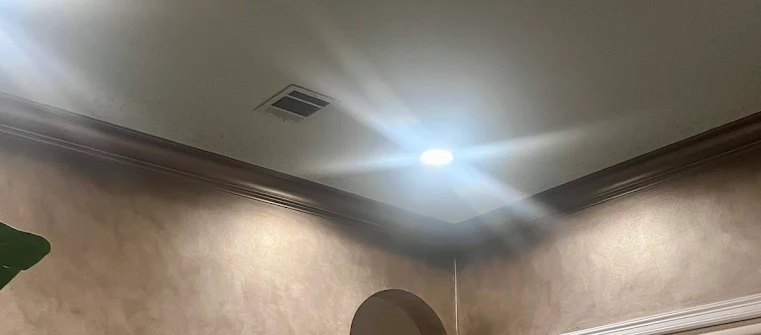 Elegant decorative wall finish Houston showcasing sophisticated faux painting techniques in luxury home