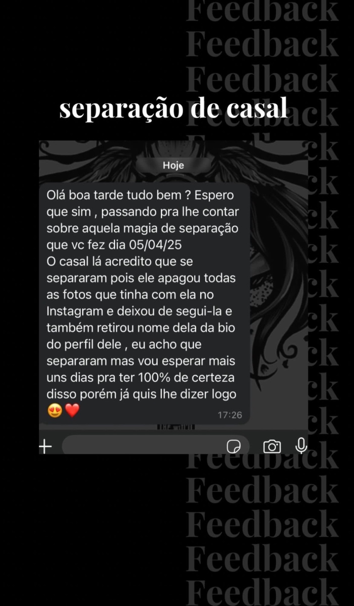 Feedback real do cliente