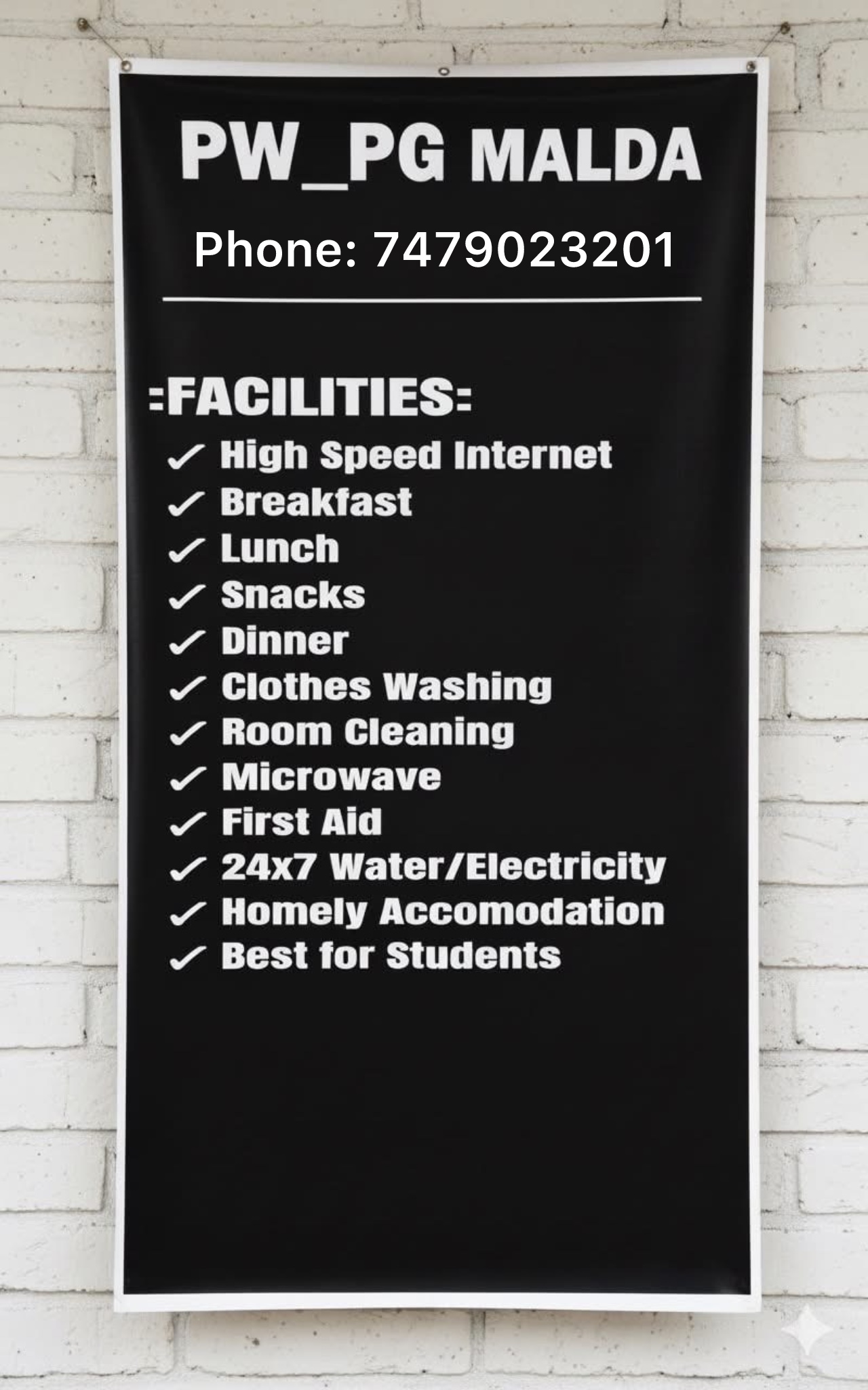 PW PG Malda Location Boys Hostel