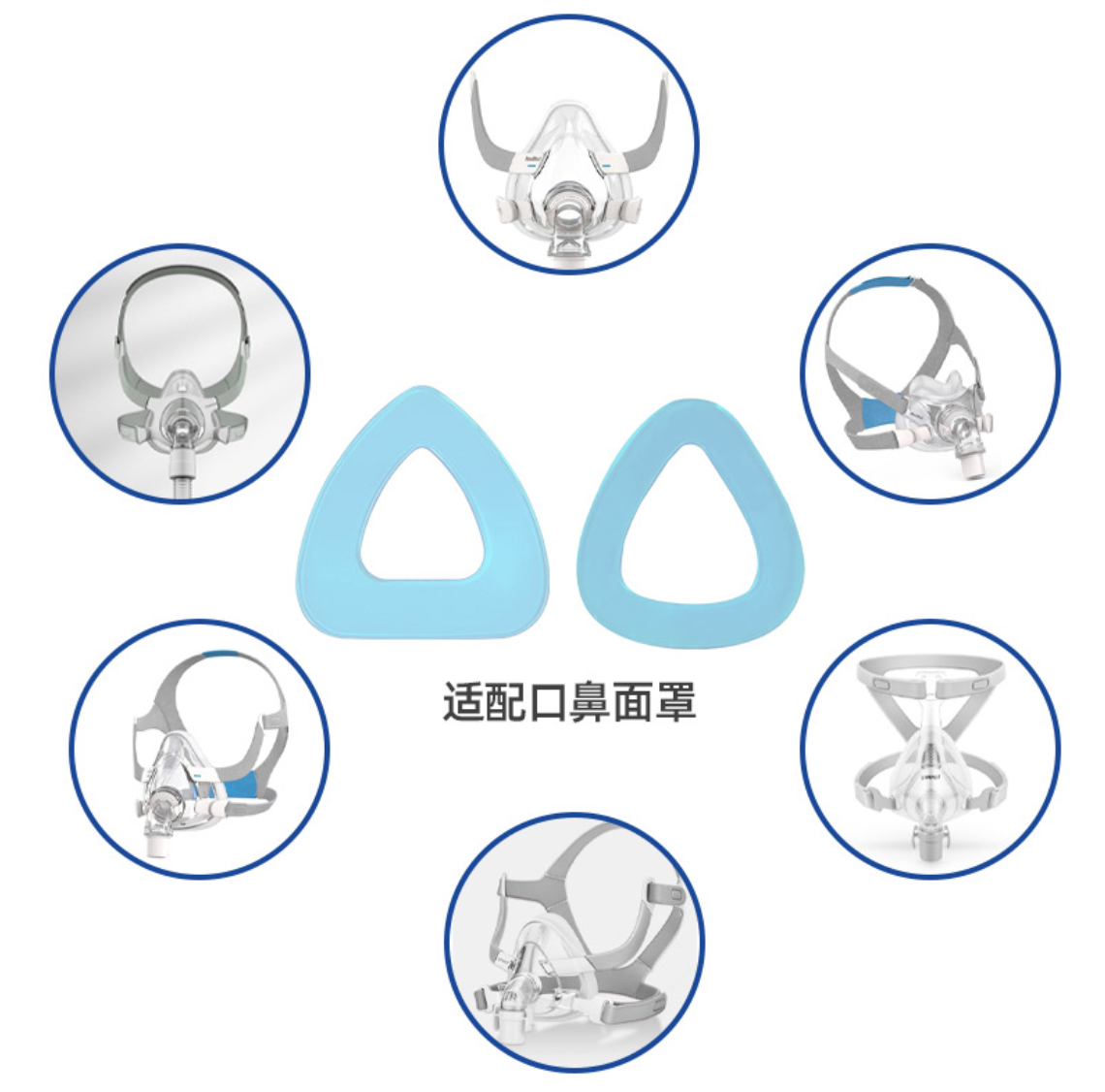 Gel Face Mask Pad - Transparent / Skin Tone - WellEmpire CPAP Strap