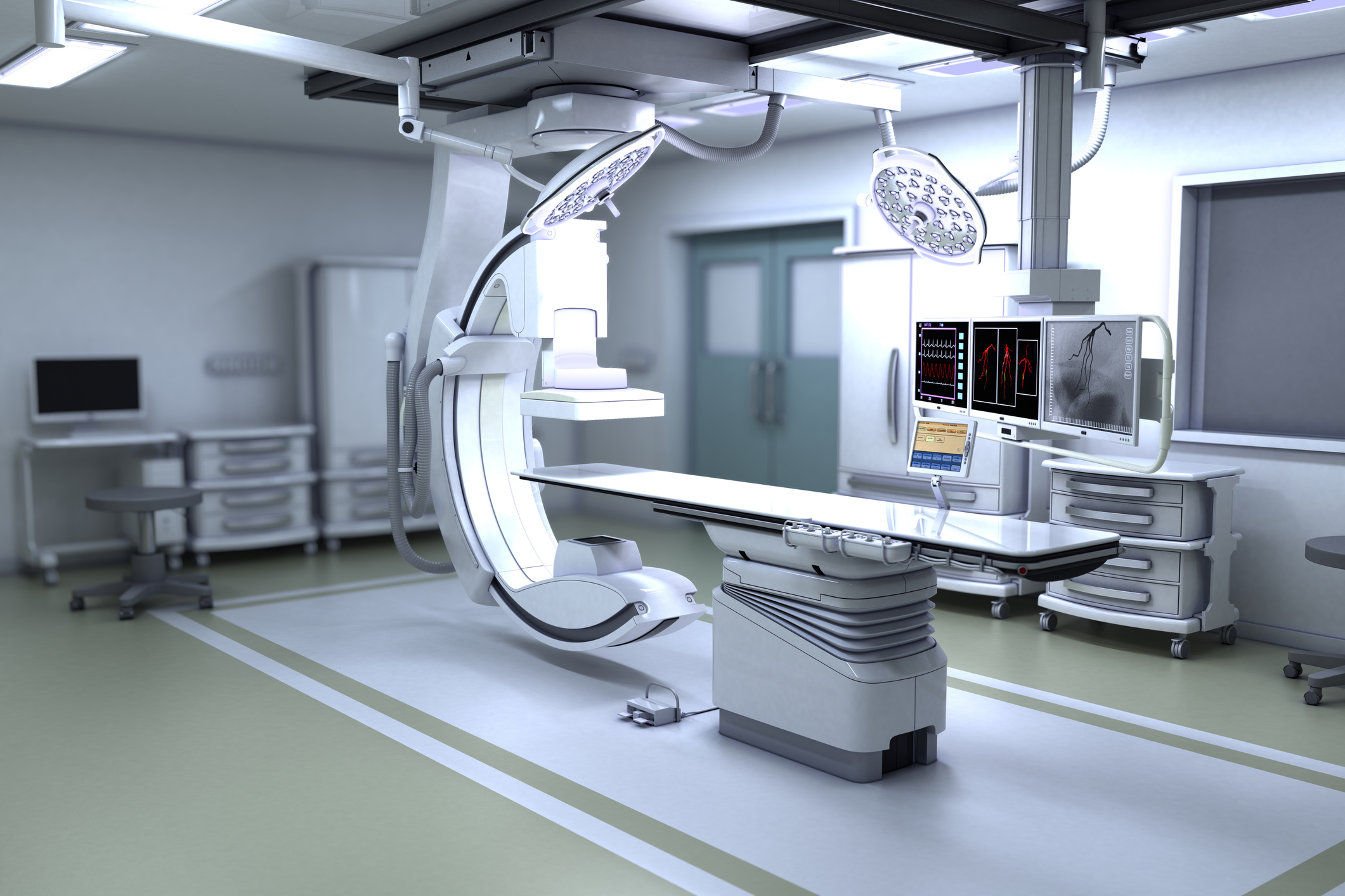PAE Procedure - First Urology Louisville Interventional radiologist performing PAE prostate artery embolization procedure at First Urology Louisville Kentucky