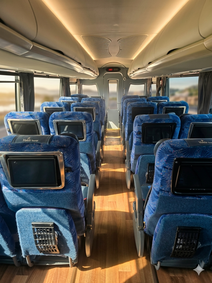 Interior premium de autobús ejecutivo