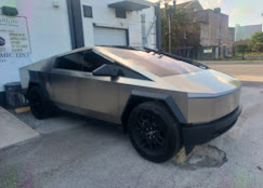 Tesla Cybertruck tinted at Sunstate Window Tinting