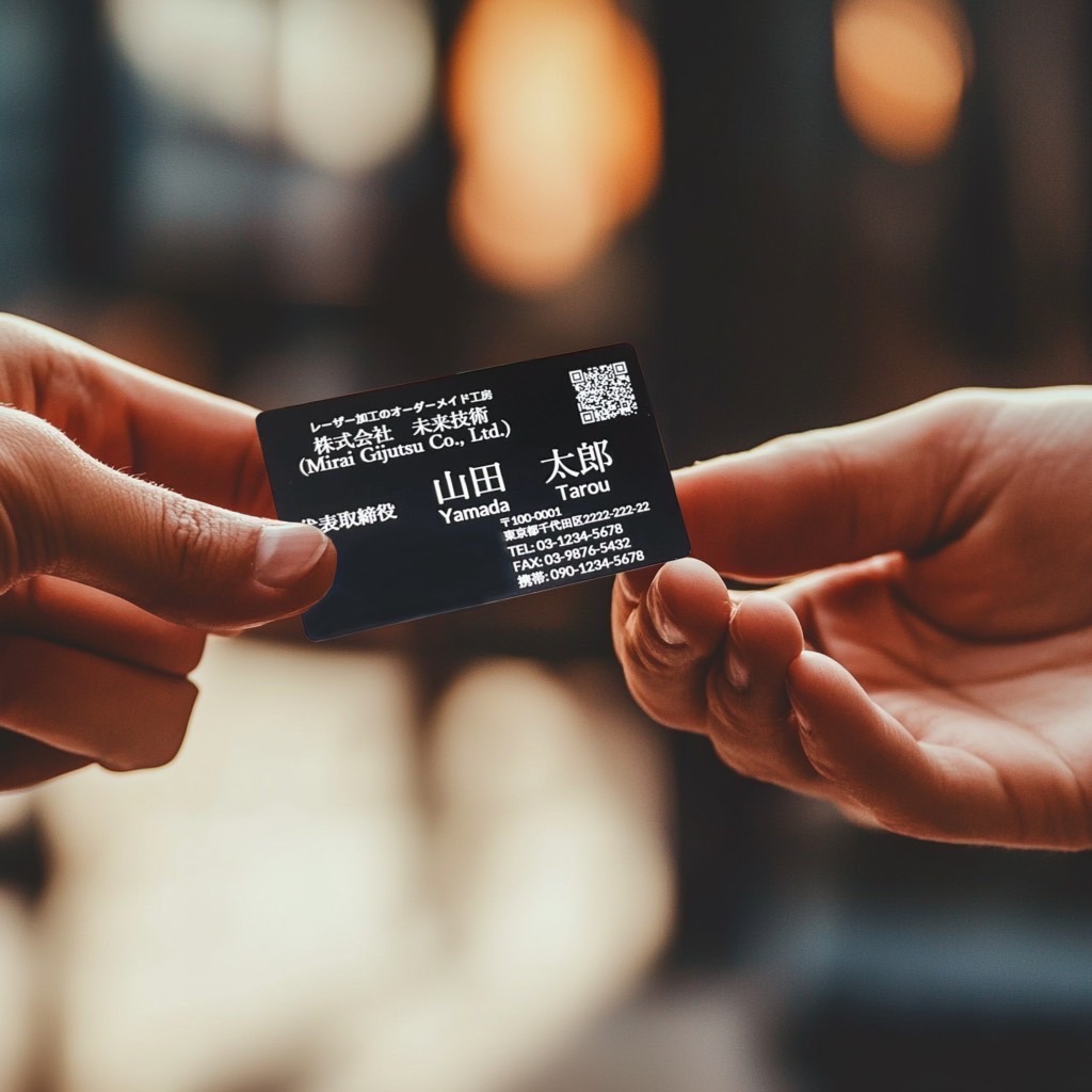 レーザー彫刻作業をする若い職人