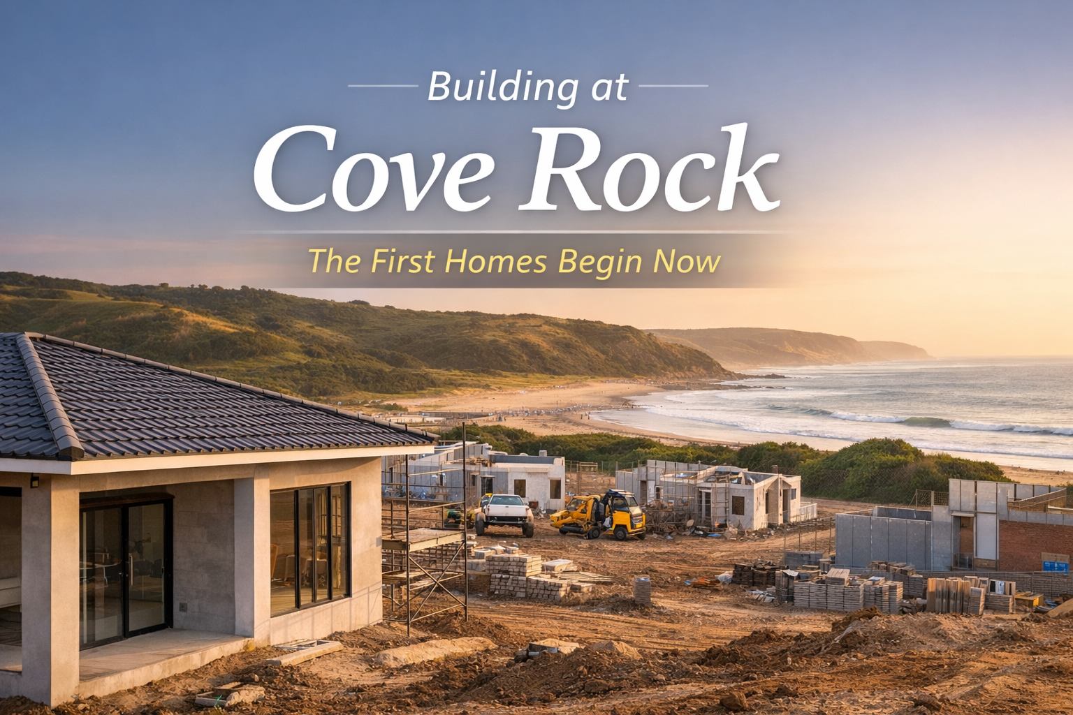 Building at Cove Rock New Development - First Show Houses & Construction Guidelines