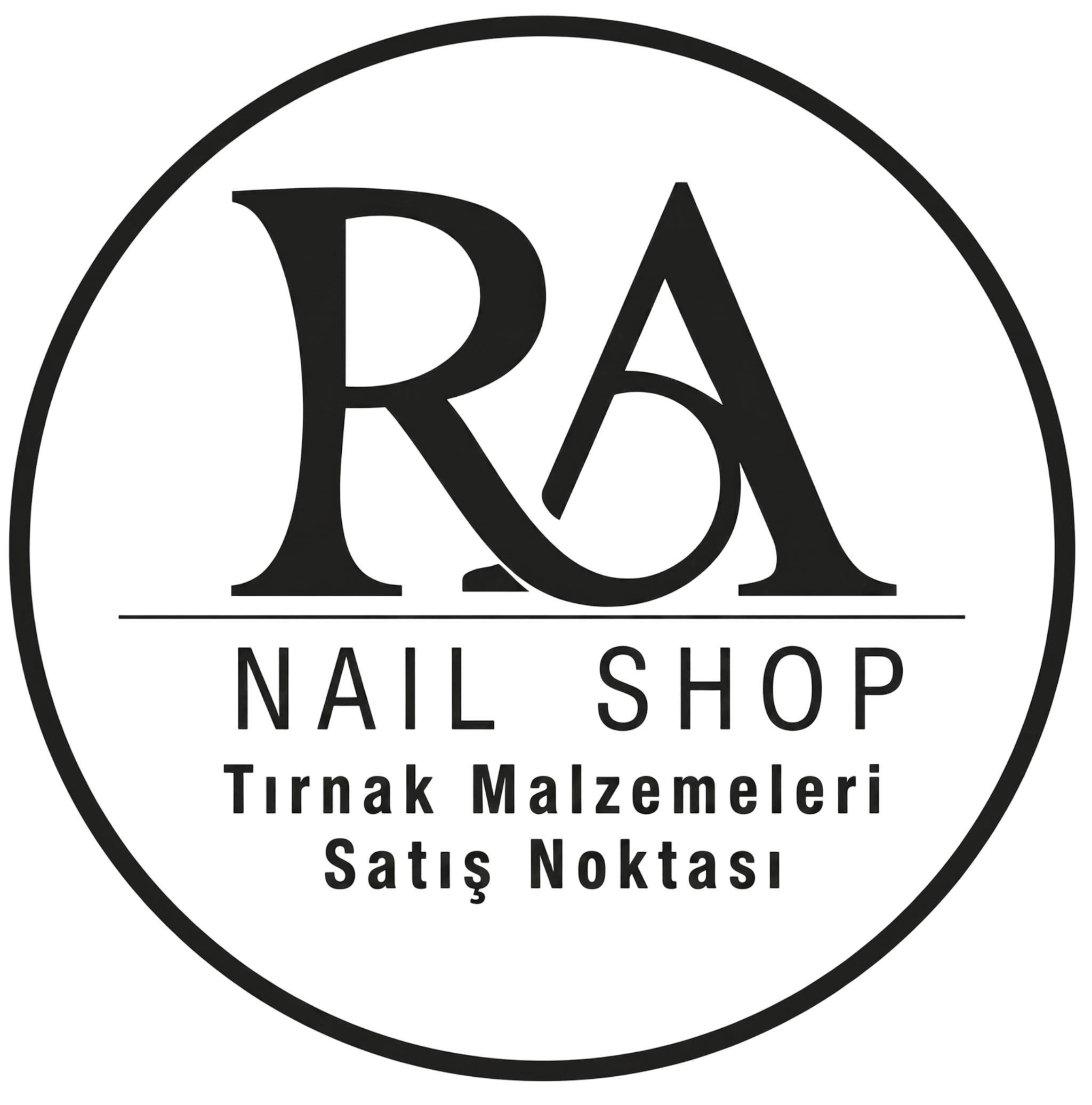 RA Nail Shop Logo
