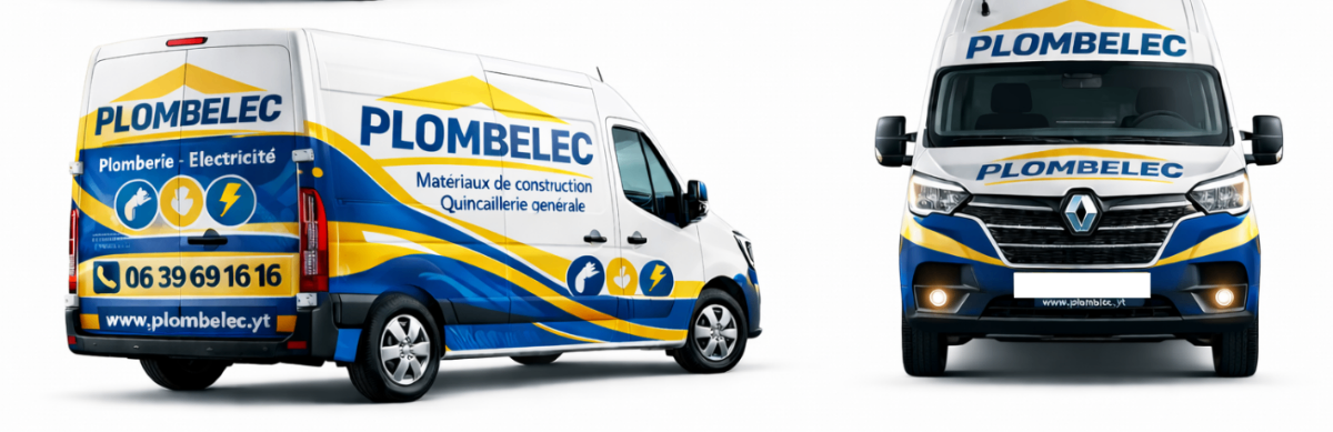 Flocage flotte Kangoo Plombelec - Plomberie & Électricité Mayotte