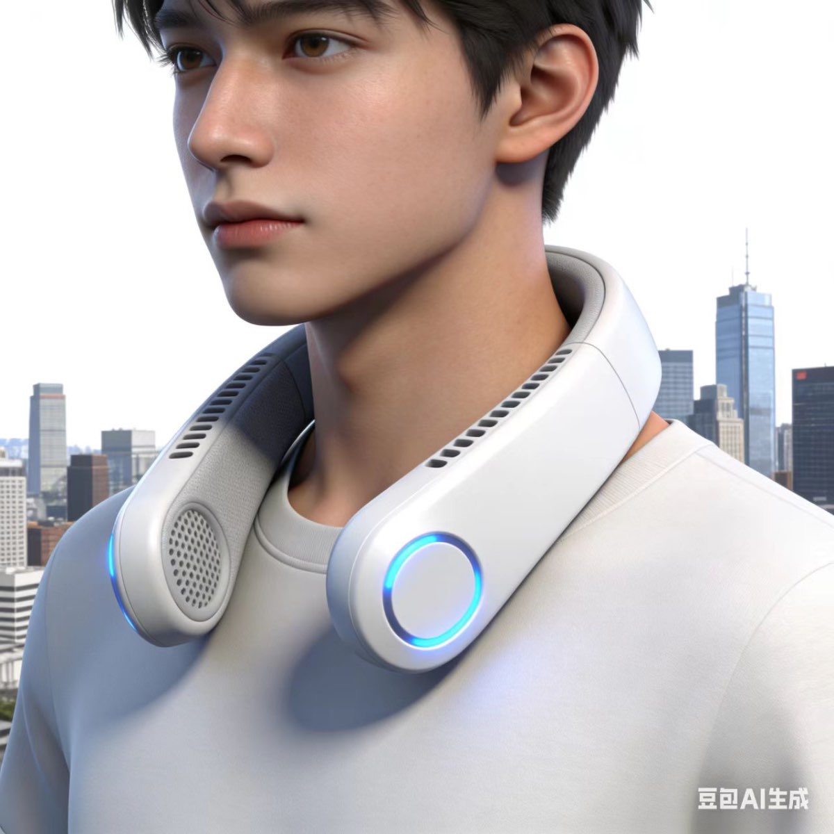 颈挂式全域空气净化防护终端