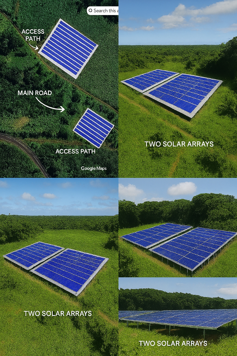 Solar Array Deployment - Aerial View