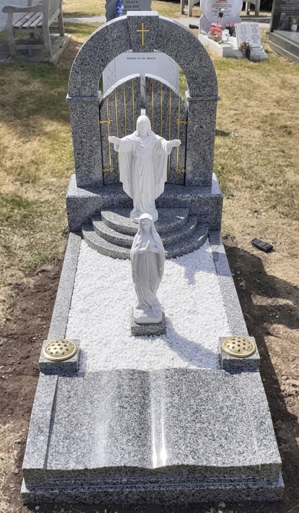 Rose Granite Heart Memorial
