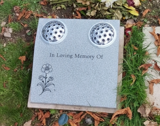 Black Granite Cremation Plaque