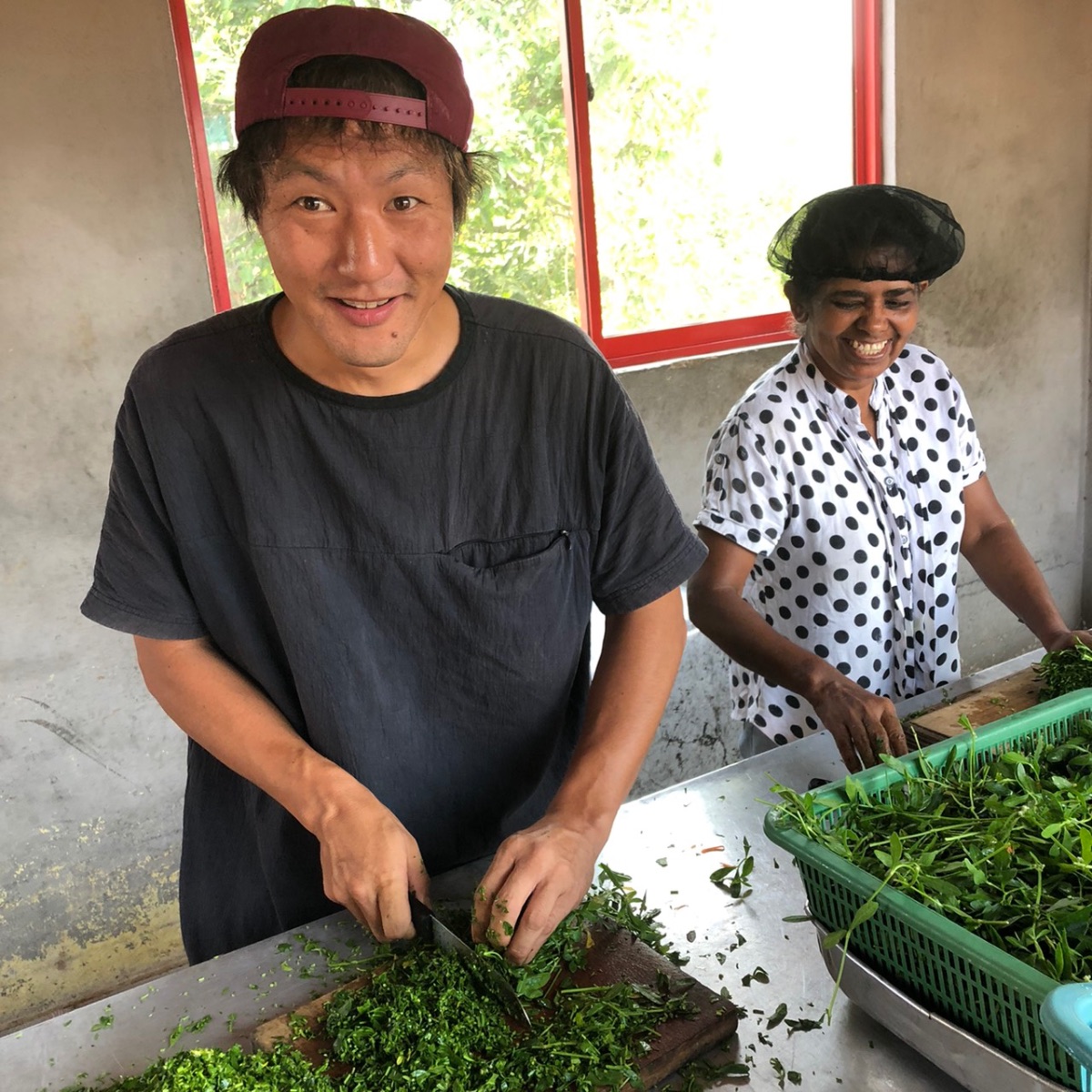 スリランカでの修行風景