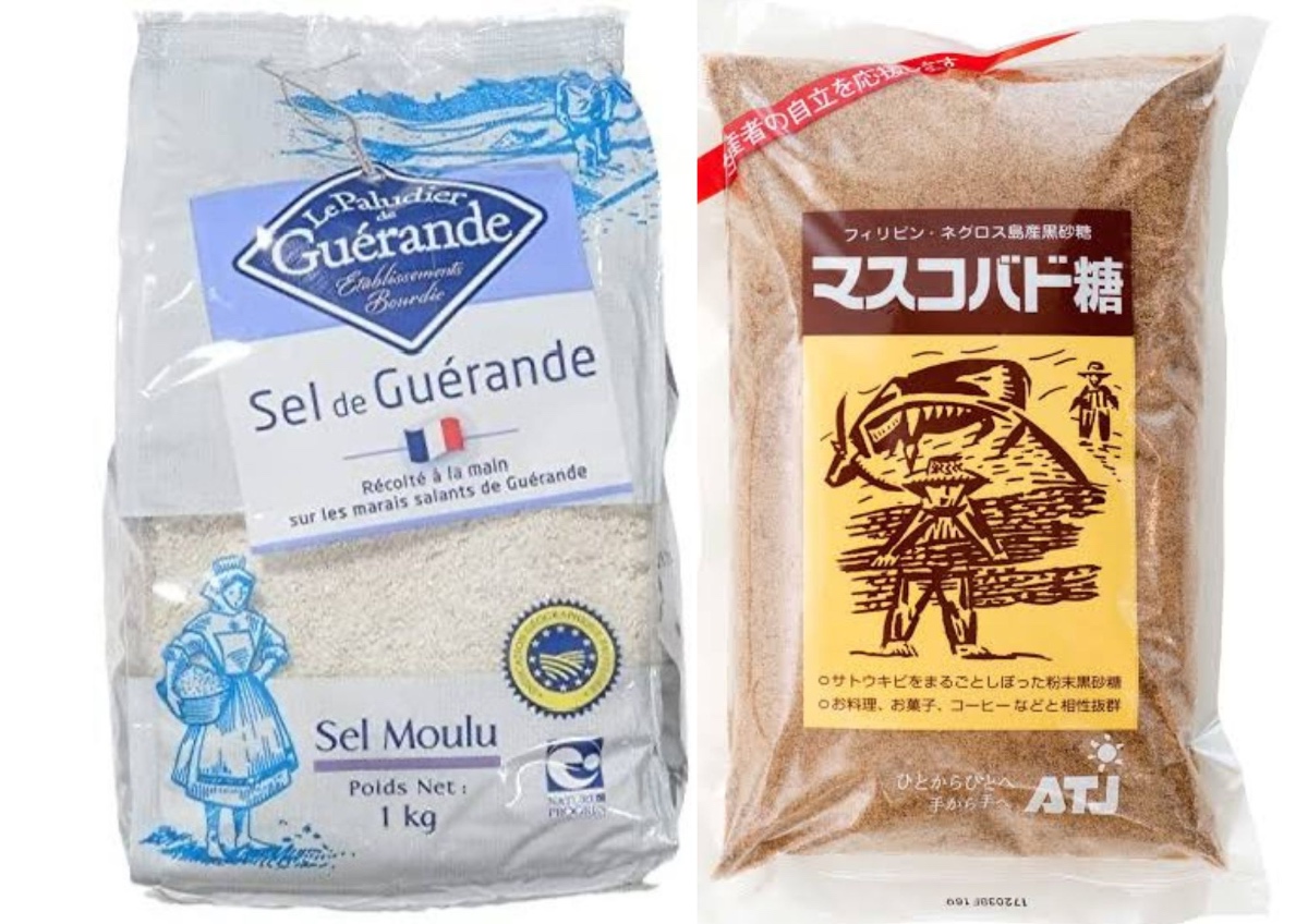 ゲランドの塩とマスコバド糖