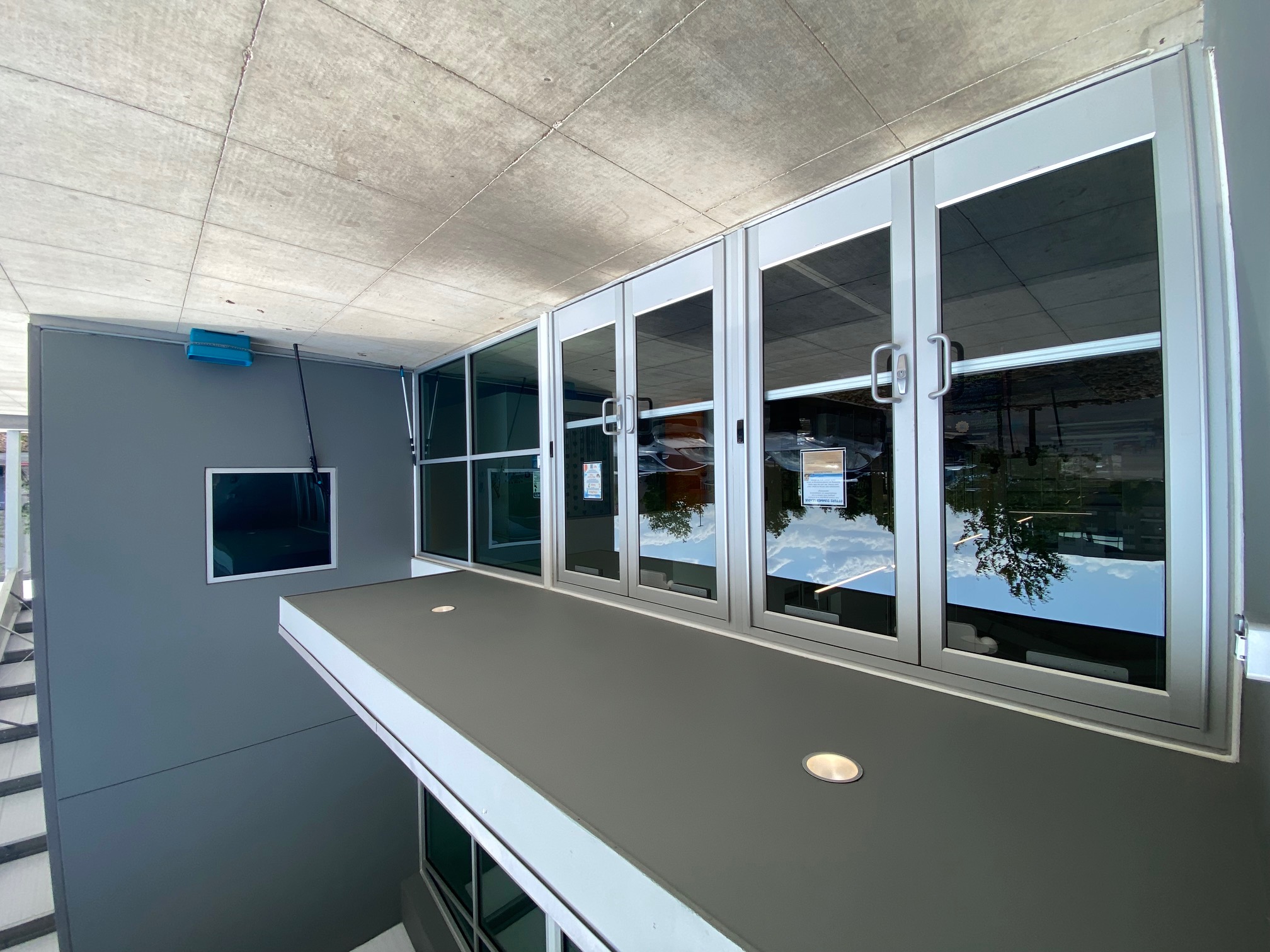 Clean commercial storefront windows