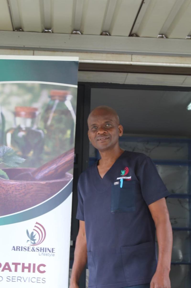 Arise & Shine Lifestyle Centre staff at the entrance