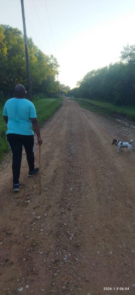 Morning walk on a peaceful dirt road at Arise & Shine Lifestyle Centre