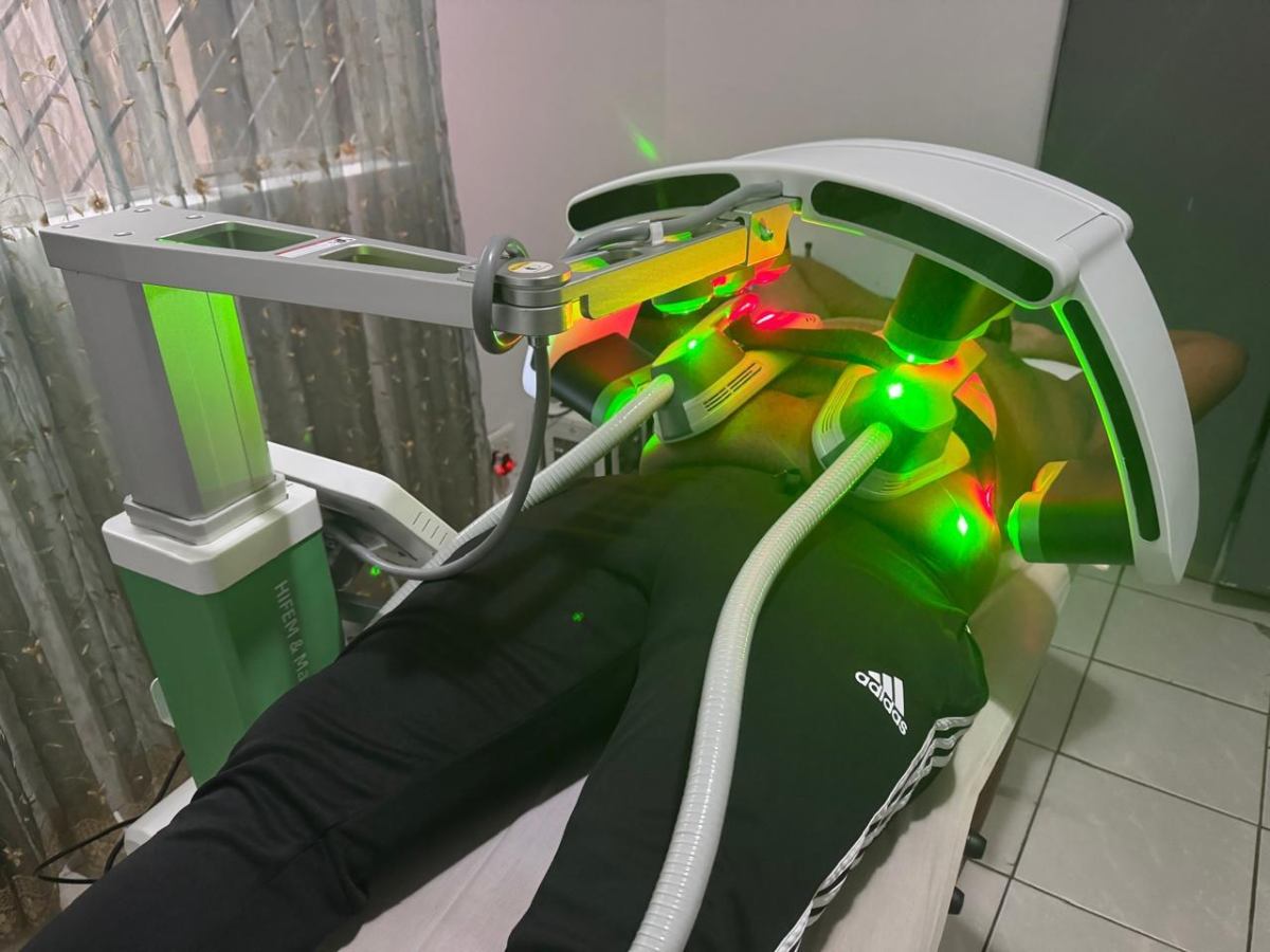 Laser-based body sculpting equipment in use at Arise & Shine Lifestyle Centre