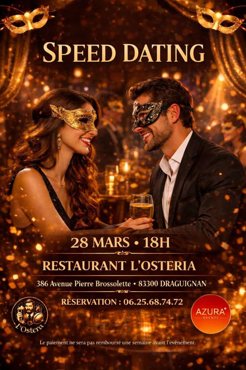 Speed Dating Bal Masqué – Azura Events