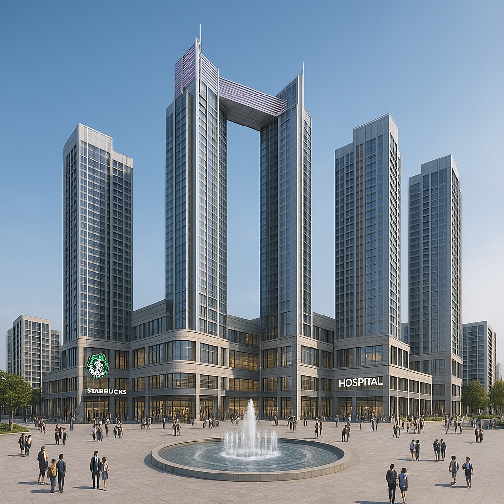 대청마을 북측 조감도 예시