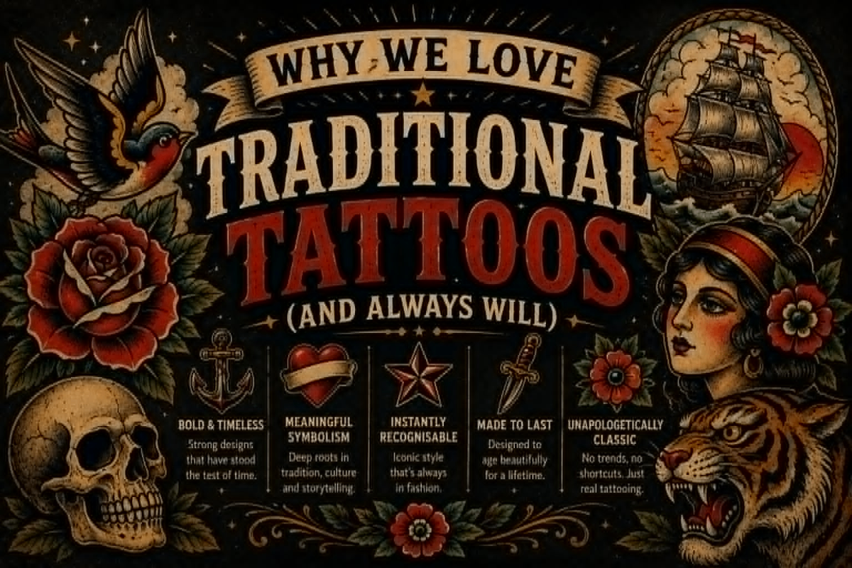 Why We Love Traditional Tattoos (And Always Will)