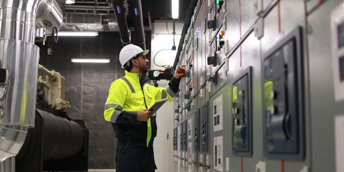 Electrical work background